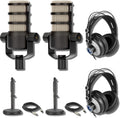 Rode PodMic Dynamic Podcasting Microphones Pair - Complete Podcast Kit