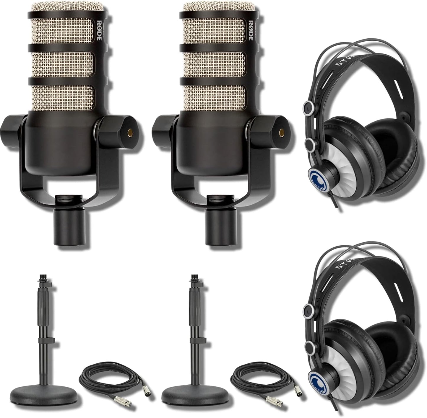 Rode PodMic Dynamic Podcasting Microphones with Accessories