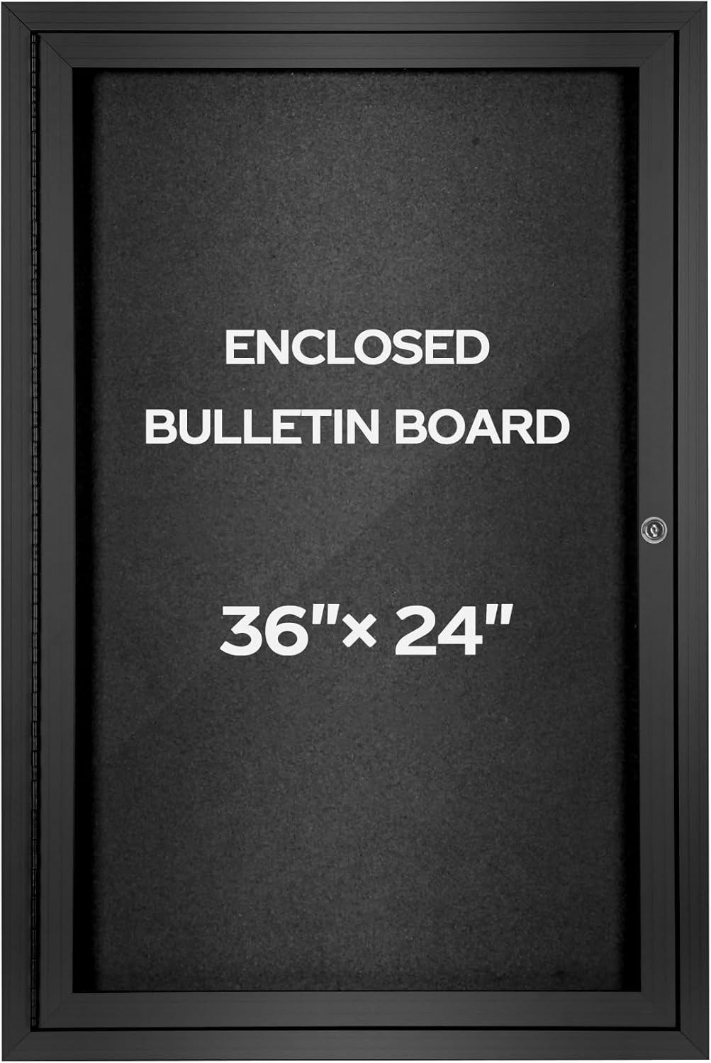 INNOVART Enclosed Bulletin Board 36 x 24 for Office and School