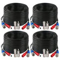 4 Pack 200 ft BNC Video Power Cable Wire for CCTV - Reliable Run
