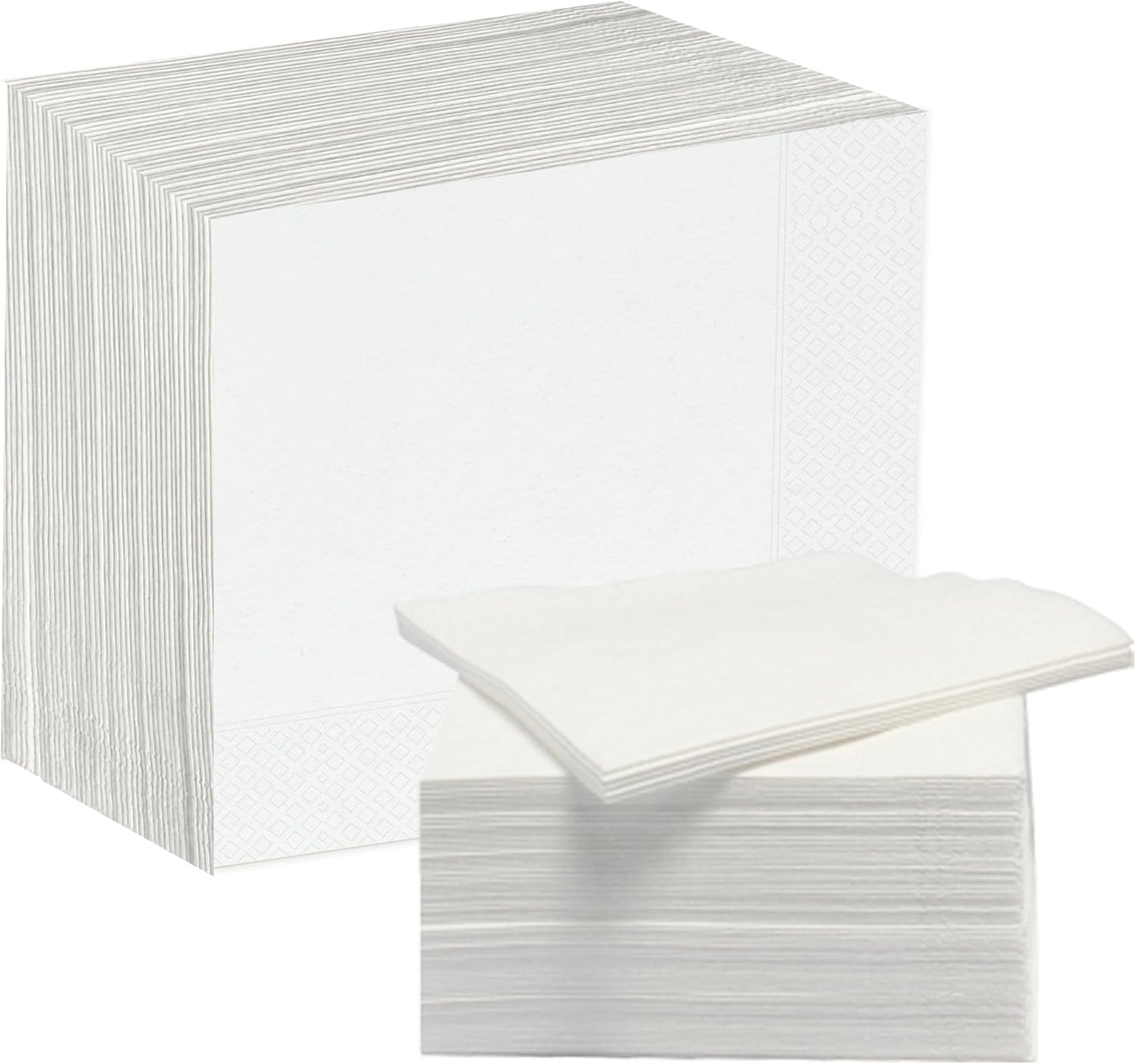 200 Premium 3 Ply White Cocktail Napkins - Versatile Party Essential!