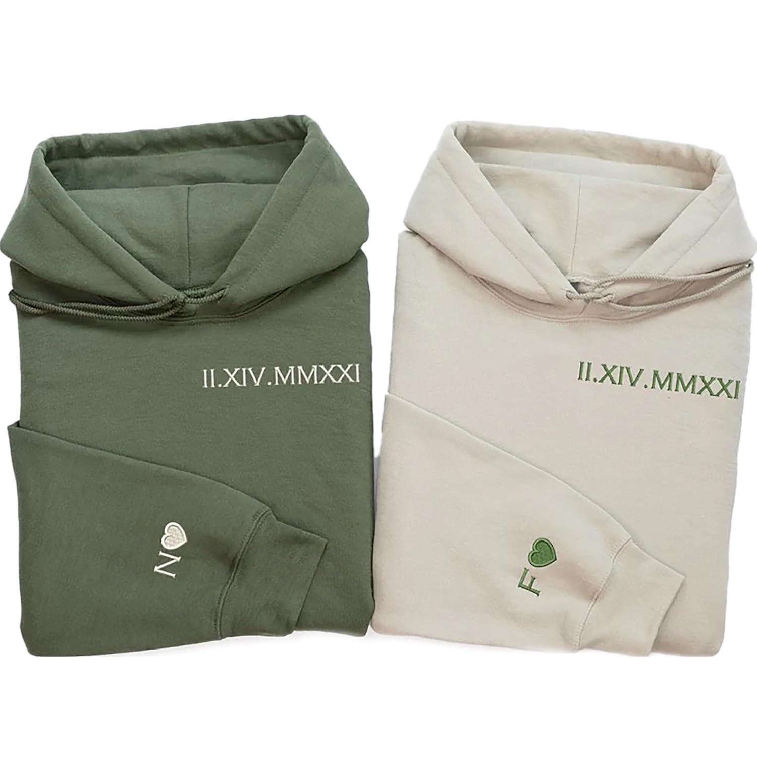 Personalized Matching Hoodies for Couples