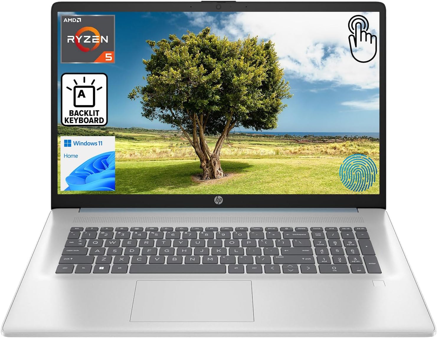 HP 17.3in Touchscreen Laptop with Ryzen 5 and 32GB RAM
