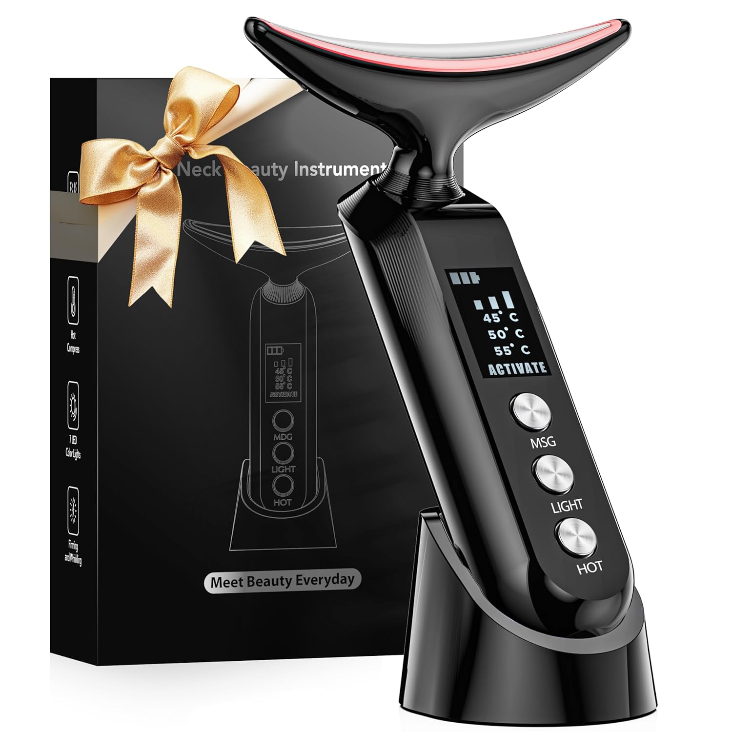 2025 Upgraded Red Light Therapy for Face with Portable Dock