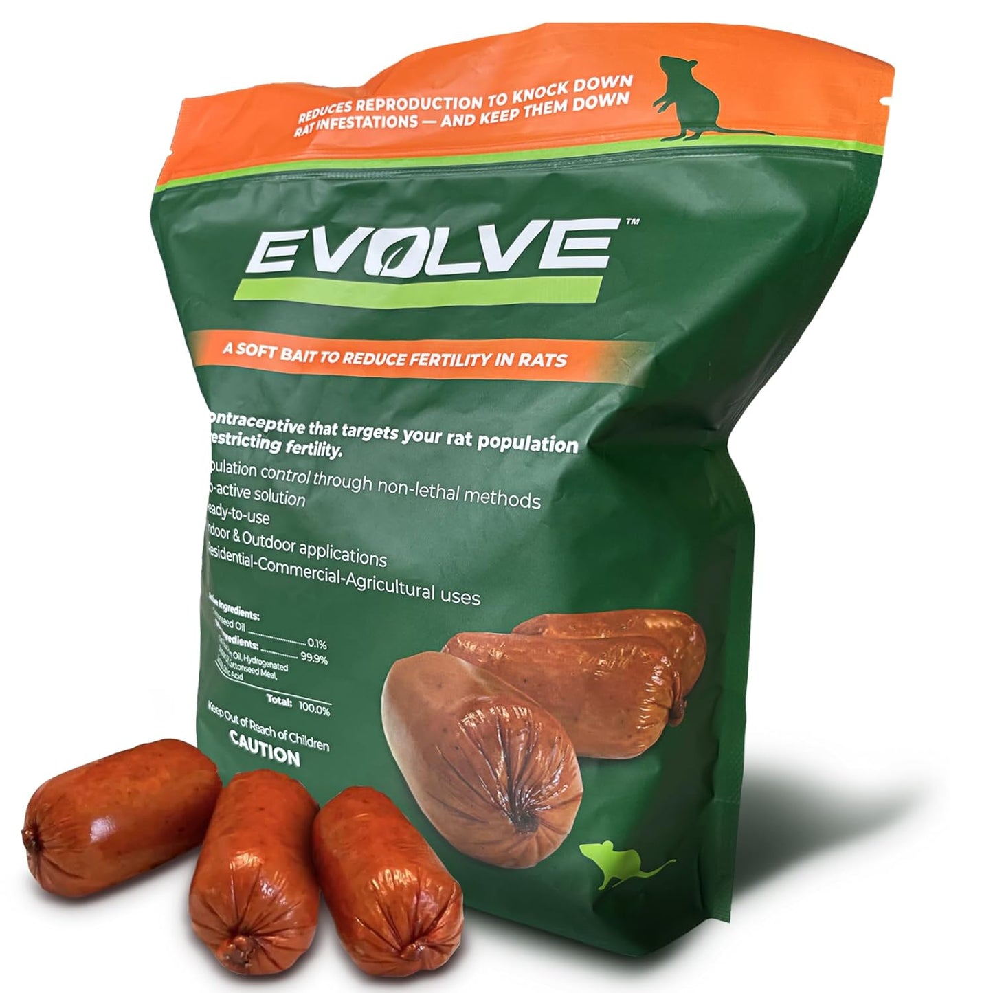 Evolve Cottonseed Oil-Based Soft Bait for Rat Control