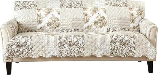 Great Bay Home Reversible Patchwork Sofa Cover for Pets and Kids