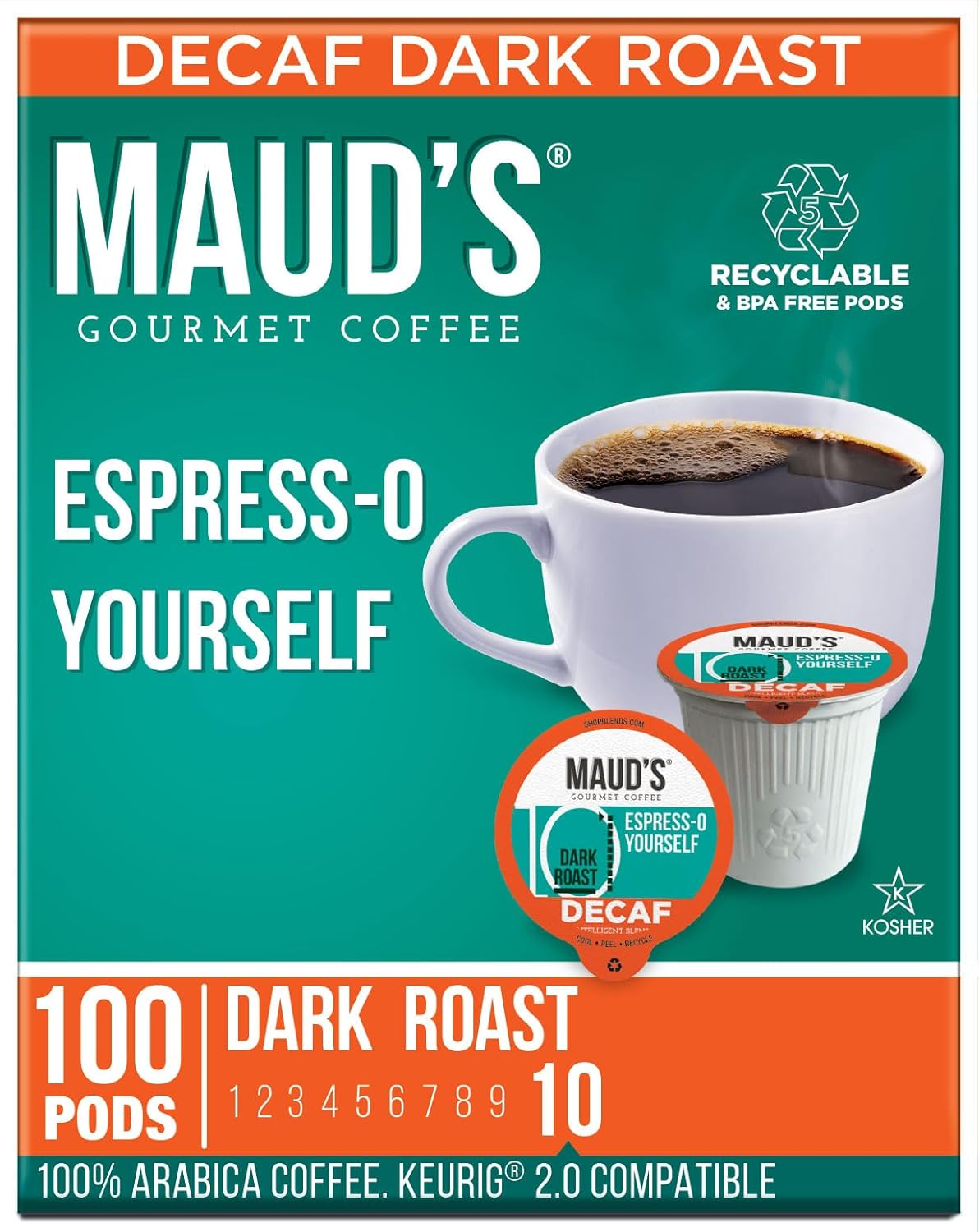 Maud's Decaf Espresso Pods - Energize Naturally
