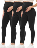 Maternity Leggings Over the Belly Pregnancy Yoga Pants - Soft Support