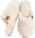 EverFoams Women's Fuzzy Slip-on Slippers - Warm Lightweight Memory