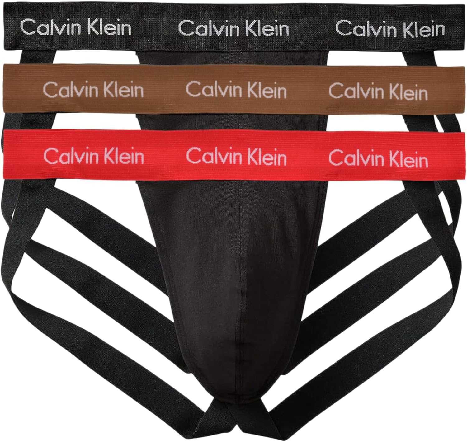 Calvin Klein Men's Cotton Stretch Jock Strap 3-Pack for Comfort