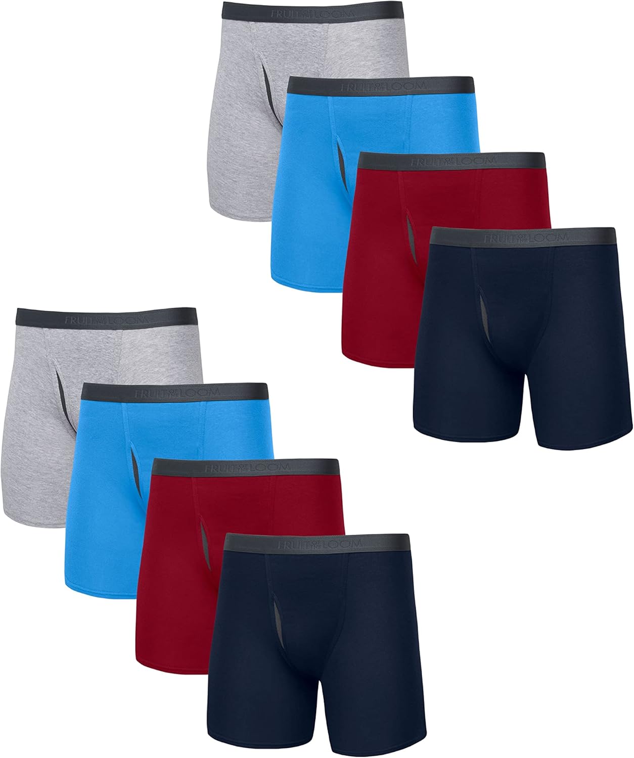 Fruit of the Loom Men's Premium Cotton Underwear for Comfort
