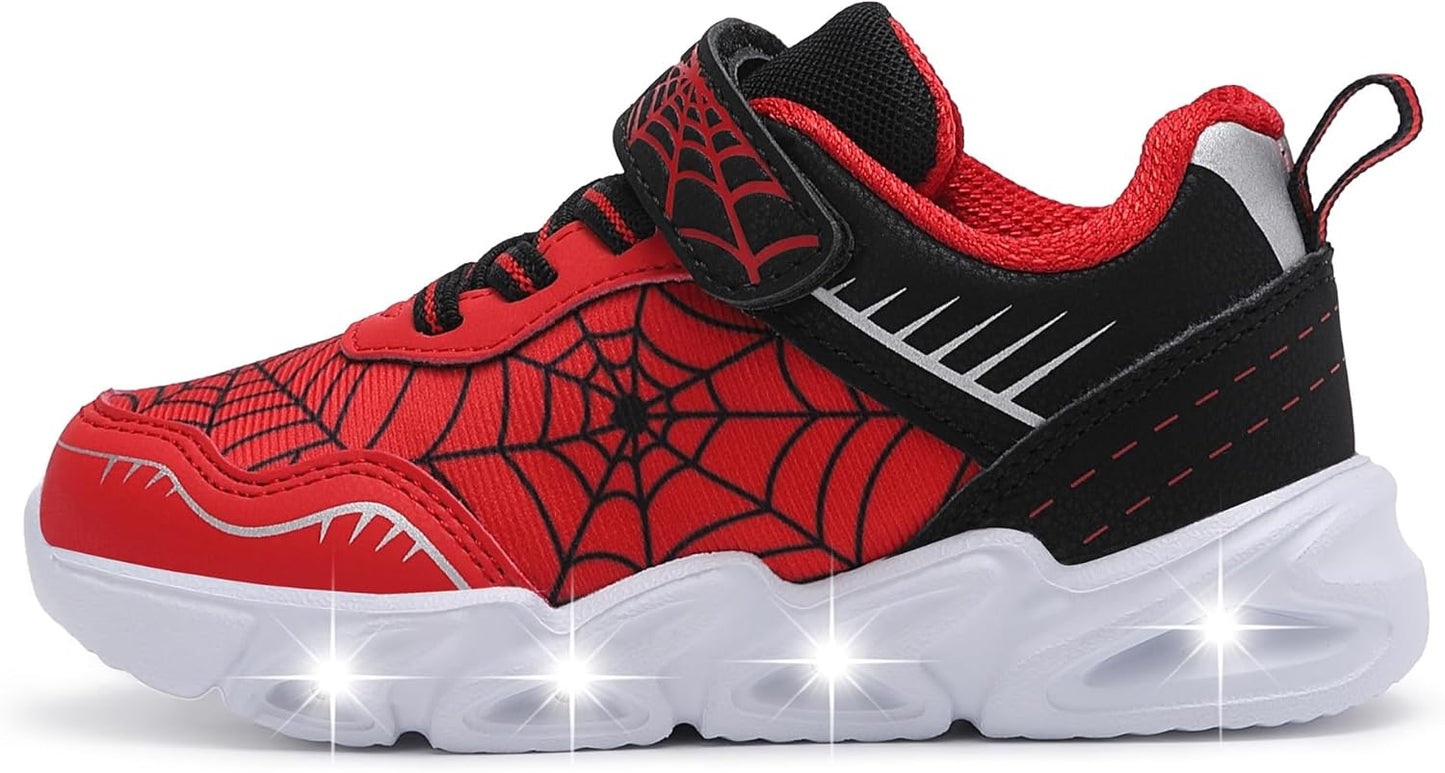 Light Up Shoes for Toddler Boys - Breathable Mesh LED Sneakers
