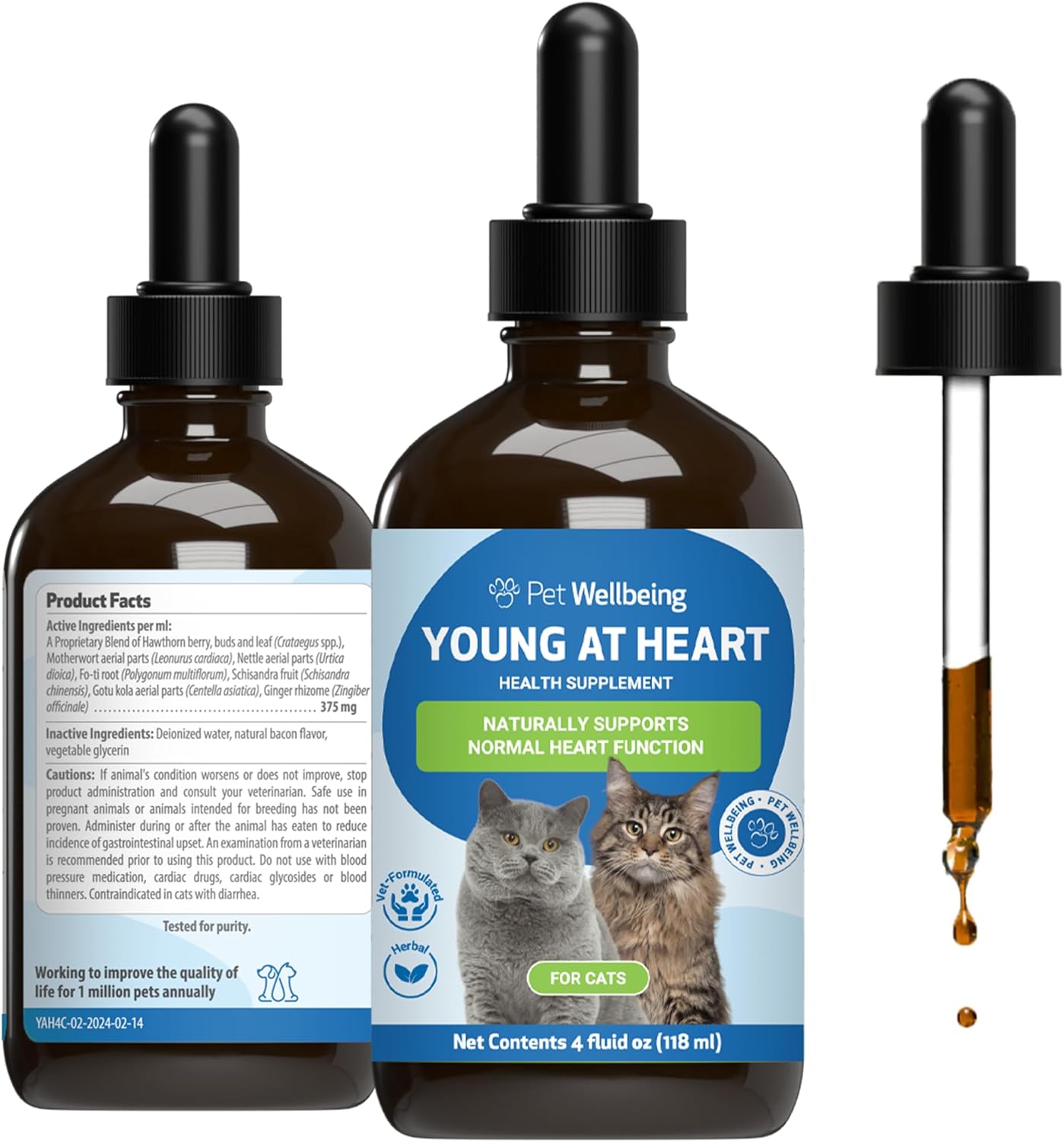 Pet Wellbeing Young at Heart for Cats - Holistic Heart Health