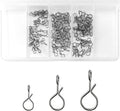 150-Pack Fly Fishing Snaps Twist Clips Quick Change Lure Snaps