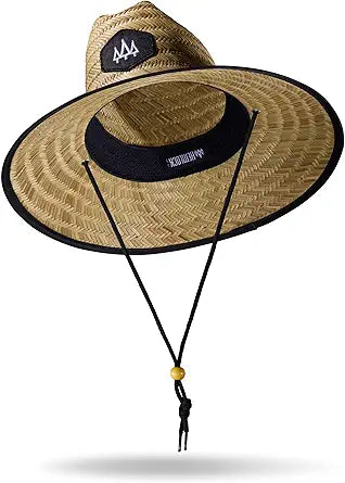 Straw Hat for Men & Women by Hemlock - UPF 50+ Sun Hat