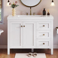 42in Bathroom Vanity with Resin Sink - Vintage Cabinet