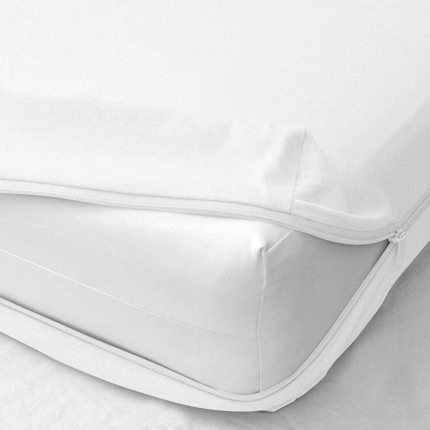 Zipper Fitted Sheet Twin Size with 8 Inch Deep Pocket Quality