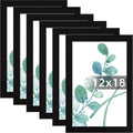 12x18 Picture Frame Black Set of 6 - Clean Wall Gallery Frames