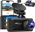 Dash Cam Front and Rear 4K/1080P - Dual Channel 4K Dash Camera