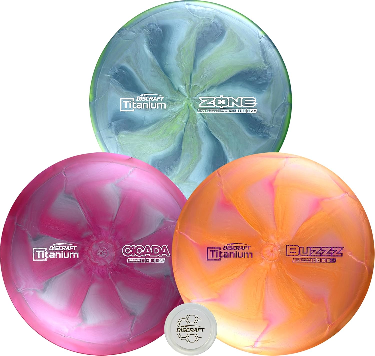 Ultimate Titanium Disc Golf Trio + Snap Cap