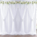 White Wrinkle Free Tulle Backdrop Set - Perfect Party Photos!