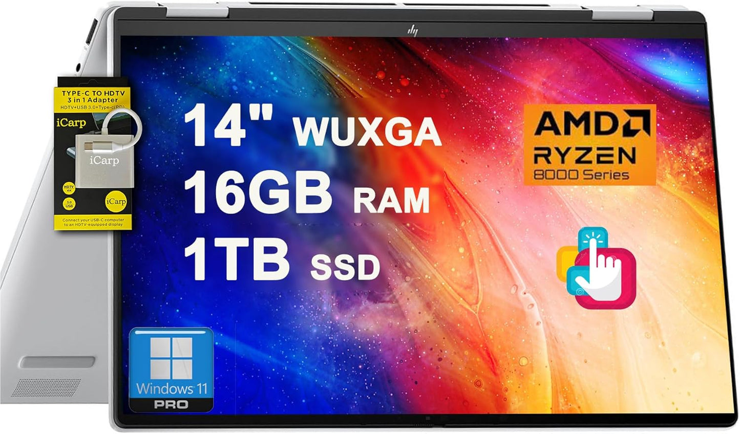 HP Envy x360 2-in-1 Laptop with Touchscreen and Ryzen 5