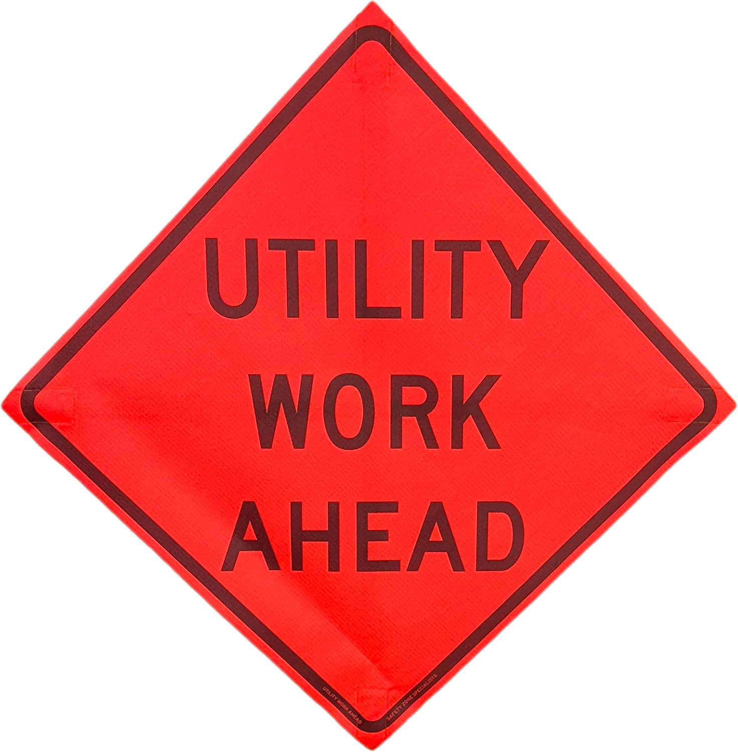 OrangeGear 48 x 48 MUTCD Compliant Safety Mesh Traffic Signs