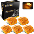 Partsam 5X Super Bright Amber Yellow 17LED Cab Marker Lights - DOT