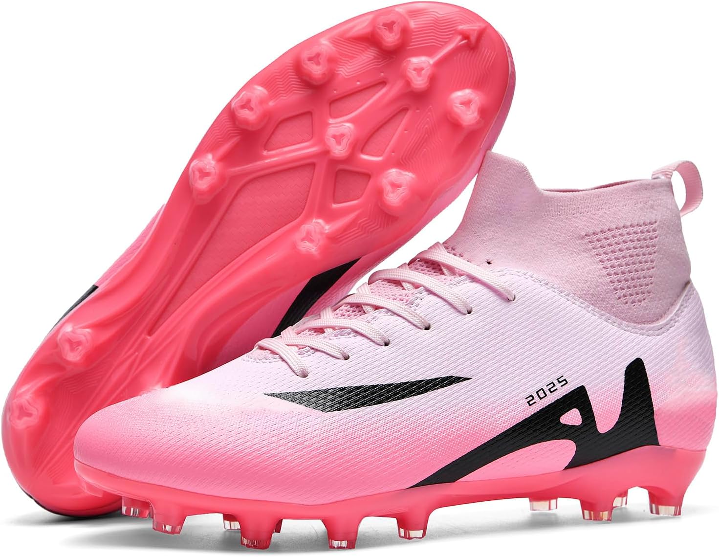 Men's Soccer Shoes High-Tops Non-Slip Spikes for Sports