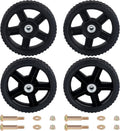 CheeMuii 8 in Push Lawn Mower Wheels 4-Pack - Durable Replacement Kit