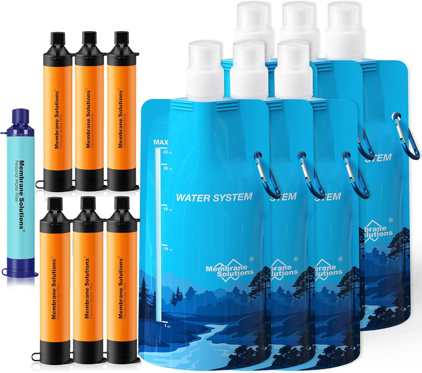 Survival Water Purifier Kit by Membrane Solutions