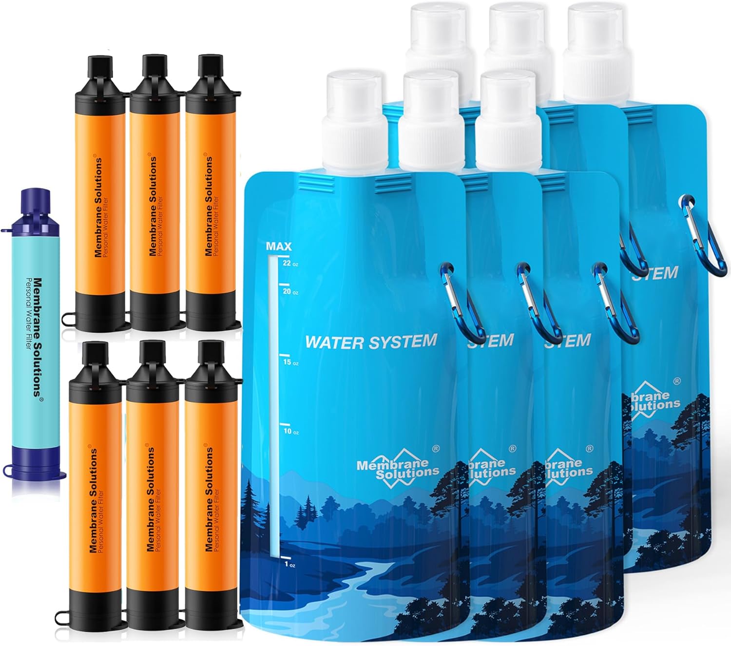 Survival Water Purifier Kit by Membrane Solutions