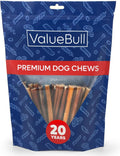 ValueBull Bully Sticks for Small Dogs - Thin 6 Inch Treats
