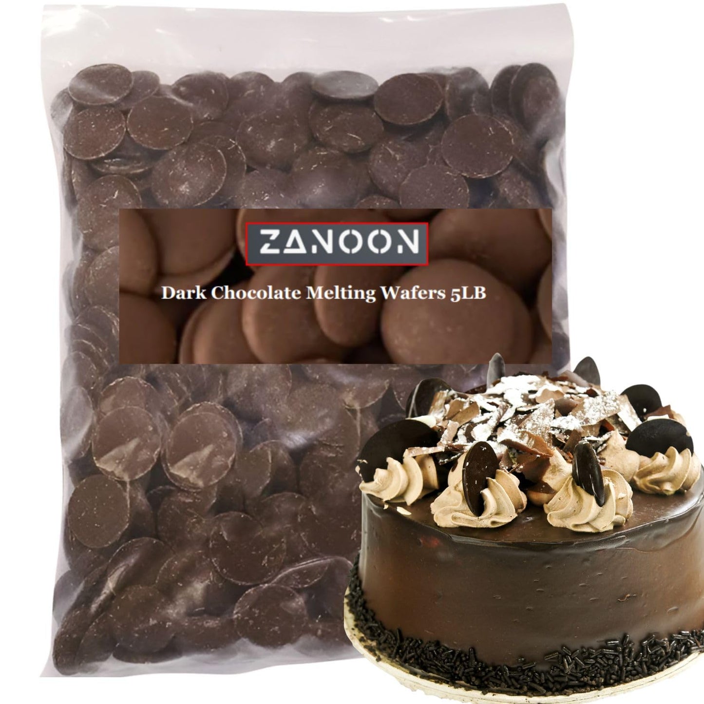 Dark Chocolate Melting Wafers for Baking, Dipping & More