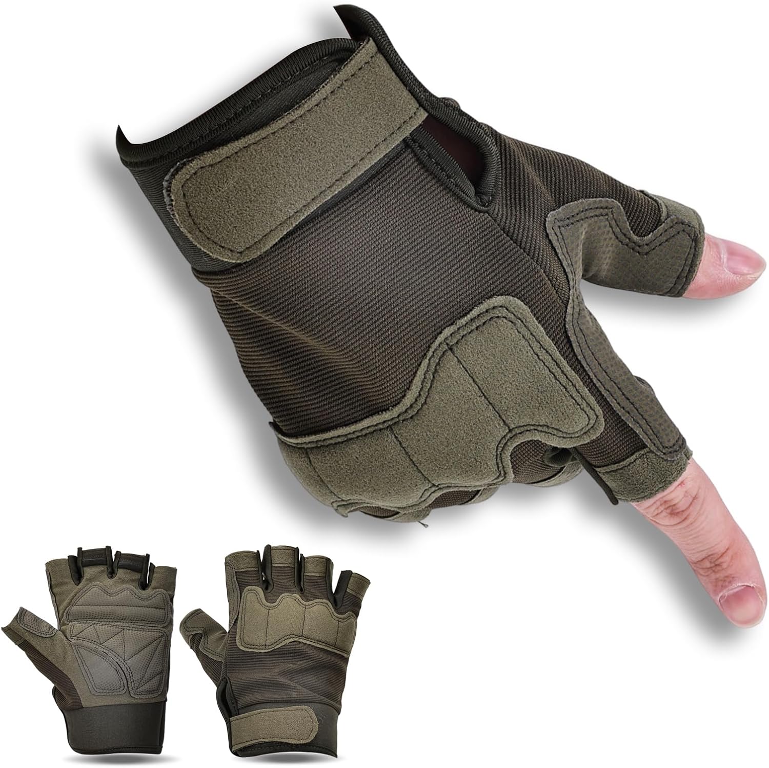 POONWEI Full Palm Protection Gym Gloves