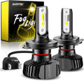 AUXITO 9003 H4 HB2 LED Fog Light 6500K - Fanless, Angle Adjustable