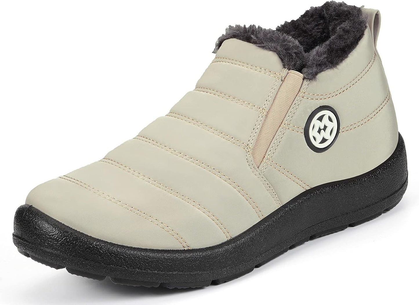 Hsyooes Womens Warm Fur Lined Winter Snow Boots for Comfort
