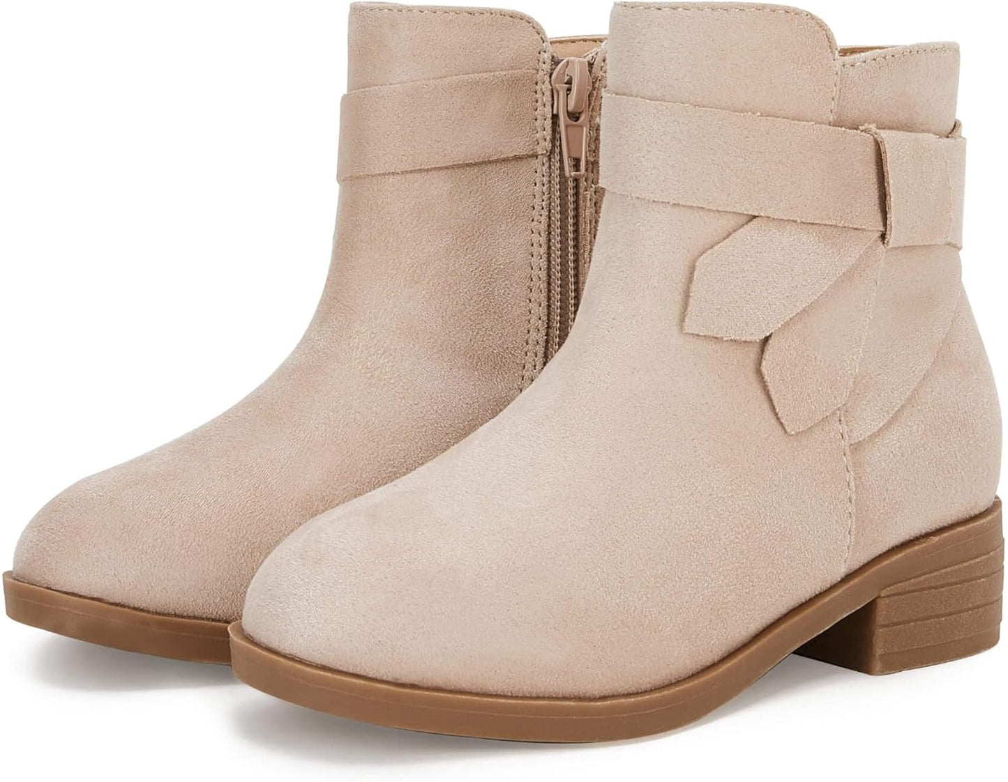 PiePieBuy Kids Girls Tie Knot Ankle Boots for All Seasons