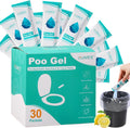 Poo Gel 30 Pack for Portable Toilet - Fast Absorbent Camping Gel