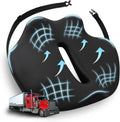 X-Large Seat Cushion for Truck Driver - Memory Foam Back Support