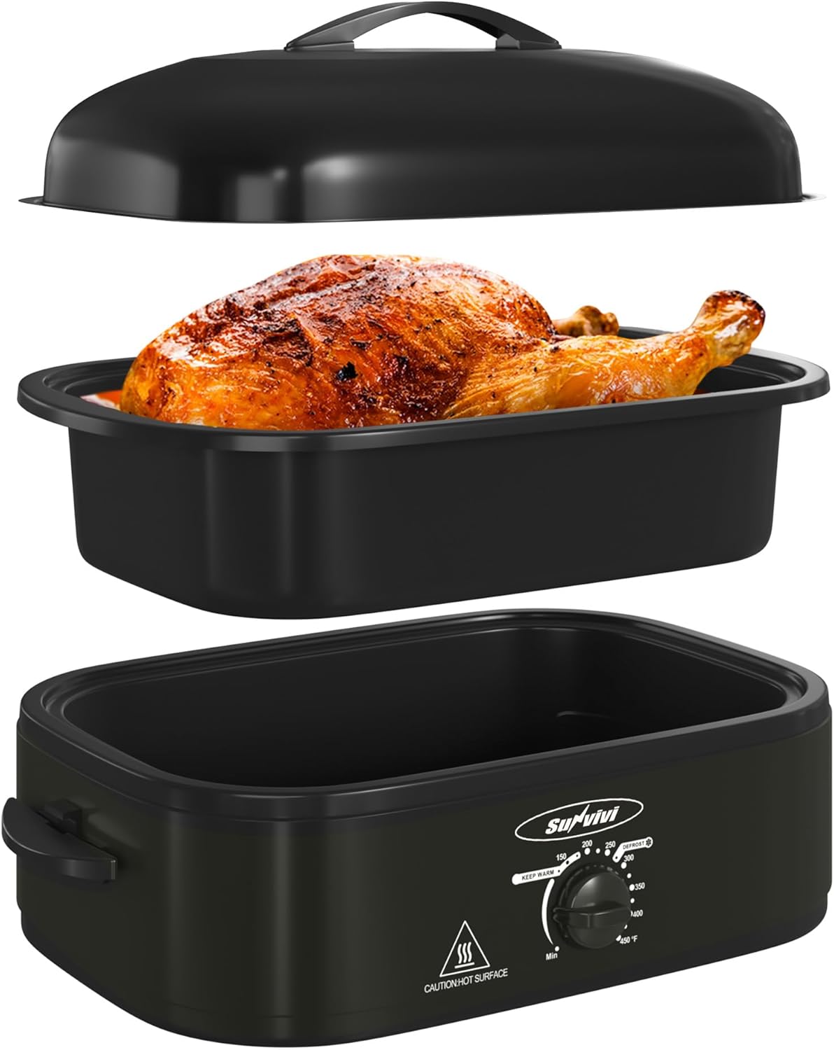 Sunvivi 14 Quart Roaster Oven for Perfectly Cooked Turkey