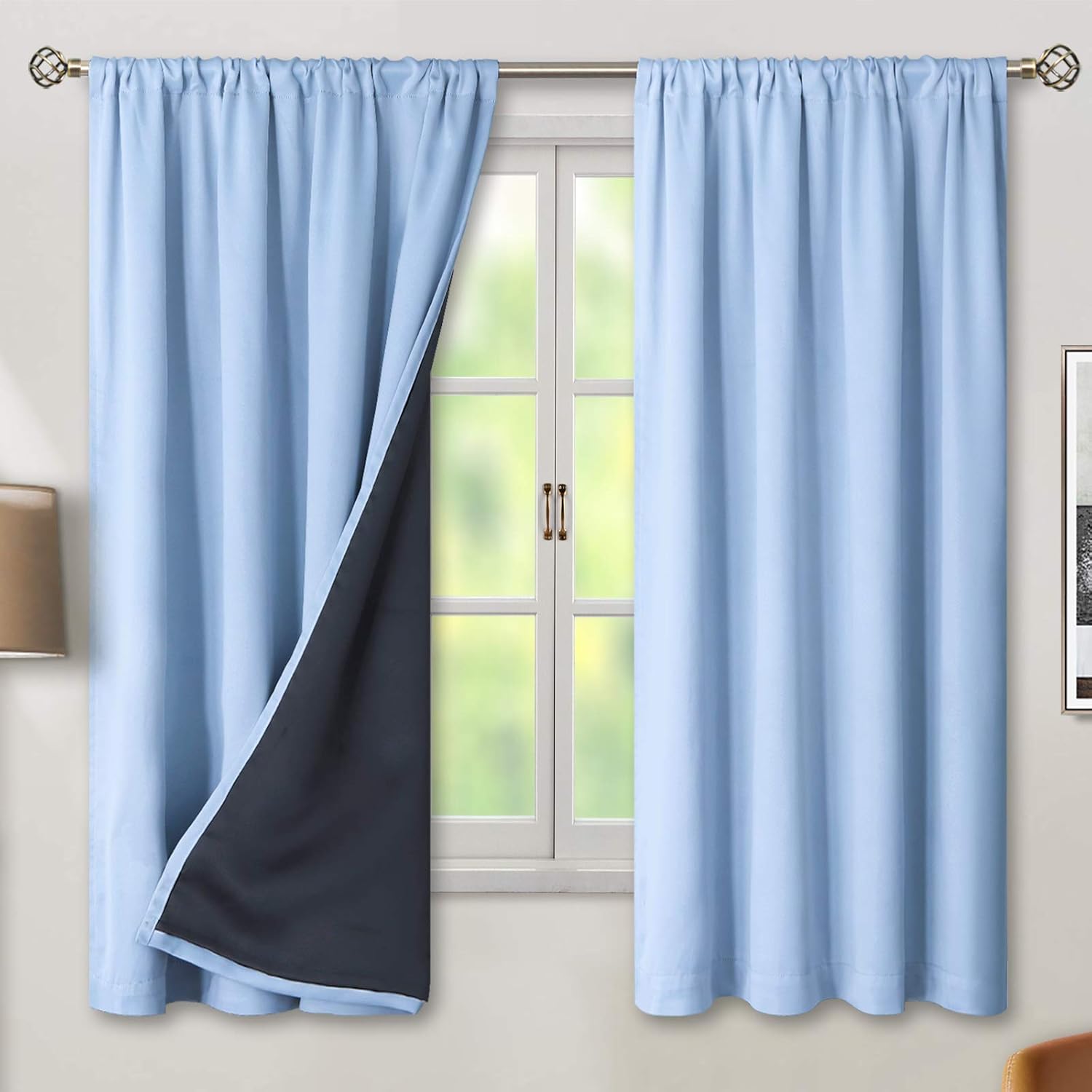 BGment Thermal Insulated Blackout Curtains for Bedroom Privacy