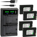 Kastar 4-Pack Battery and LTD2 USB Charger Replacement for Samsung