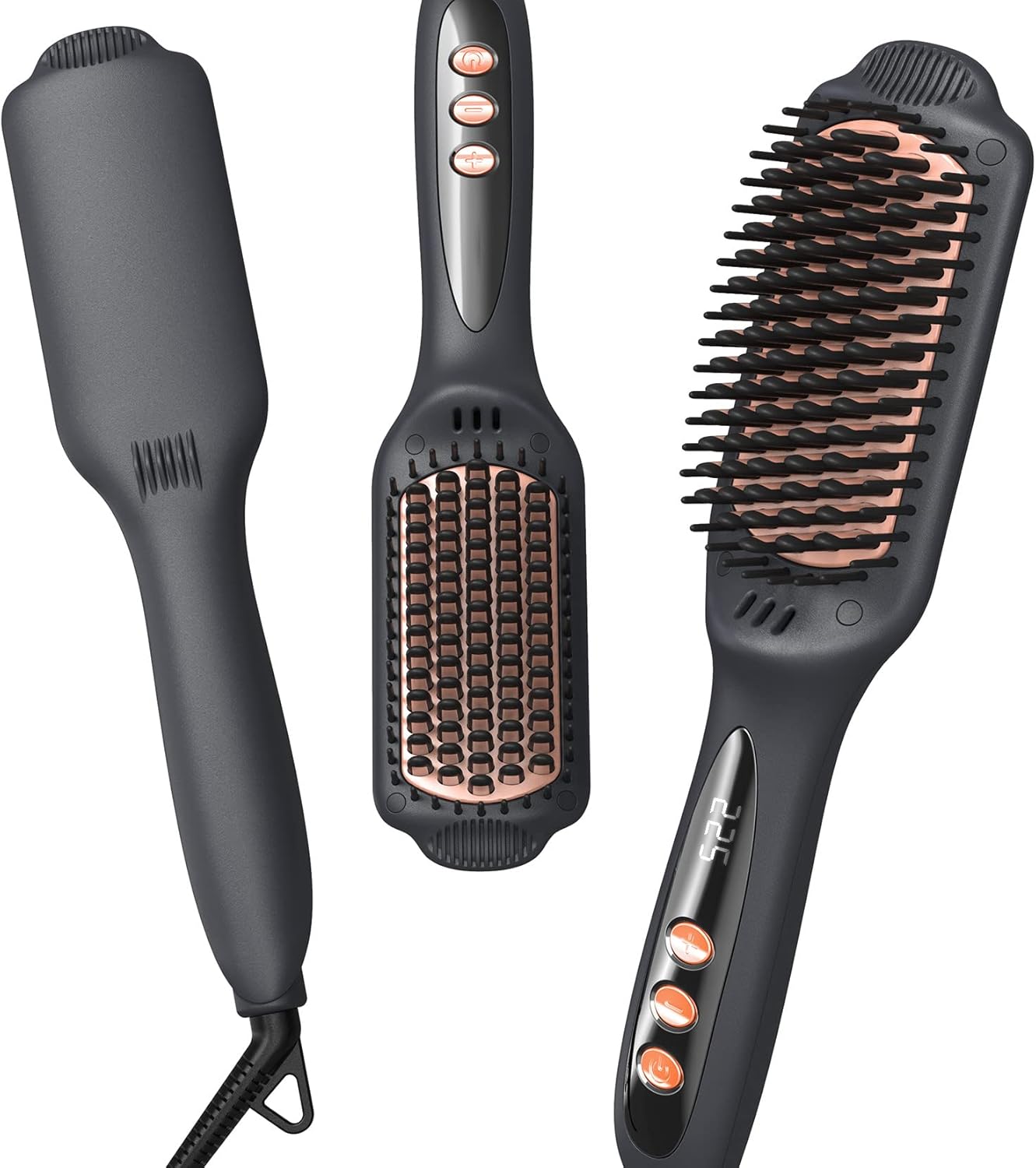LANDOT Hair Straightener Brush for Smooth Frizz-Free Hair
