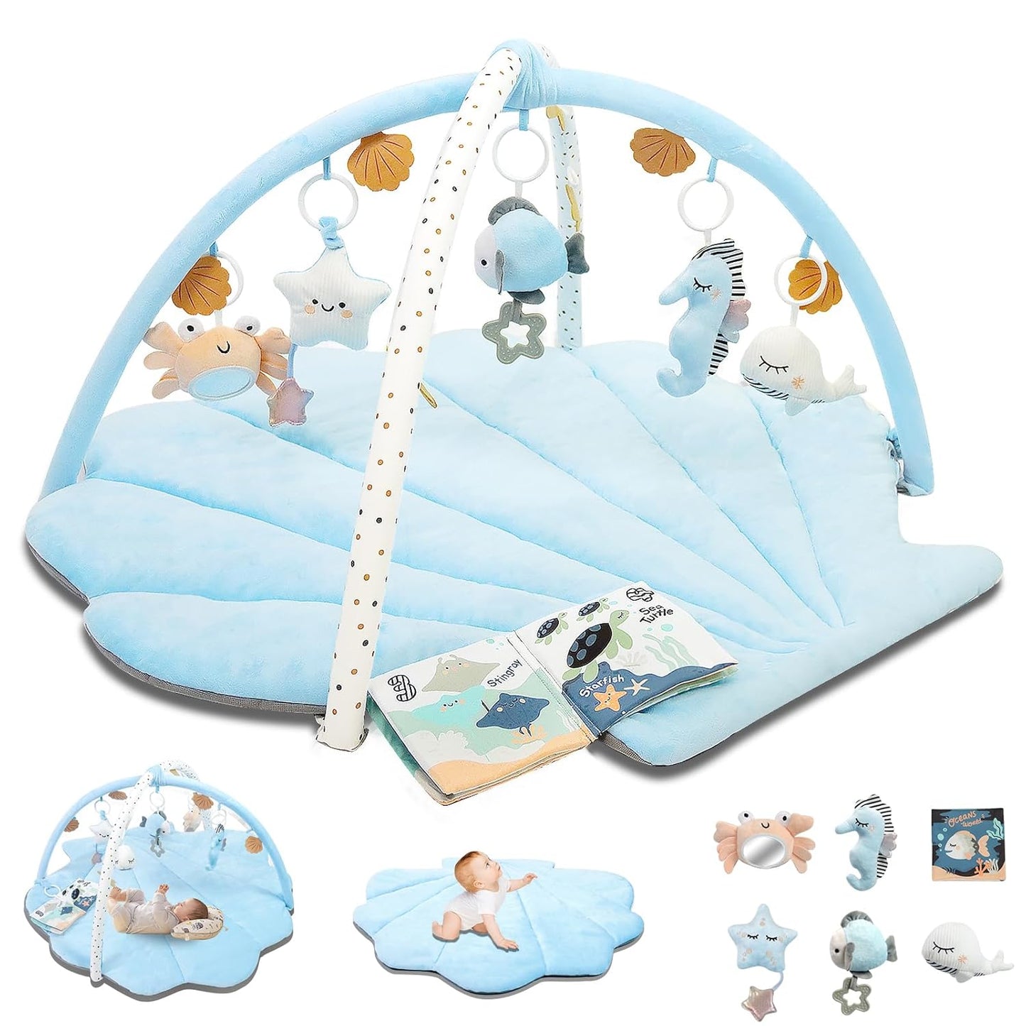 Oversize Baby Play Gym Mat for Sensory Exploration and Fun