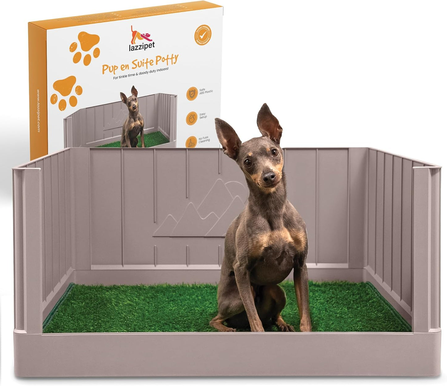 Pup en Suite Potty - Indoor Dog Toilet with Turf Patch