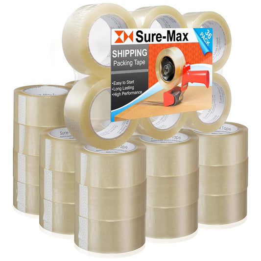 Sure-Max Premium Carton Packing Tape for Shipping and Storage