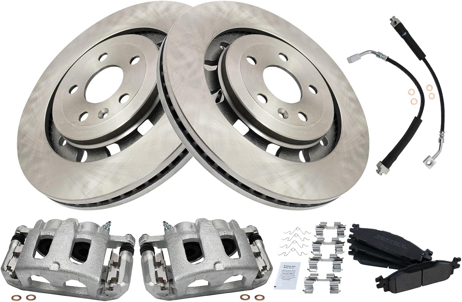 TRQ Front Brake Pad & Rotor Kit for 2016-2018 Ford Explorer