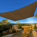 Sun Shade Sail 10ftx13ft Mocha Rectangle - Durable UV Protection