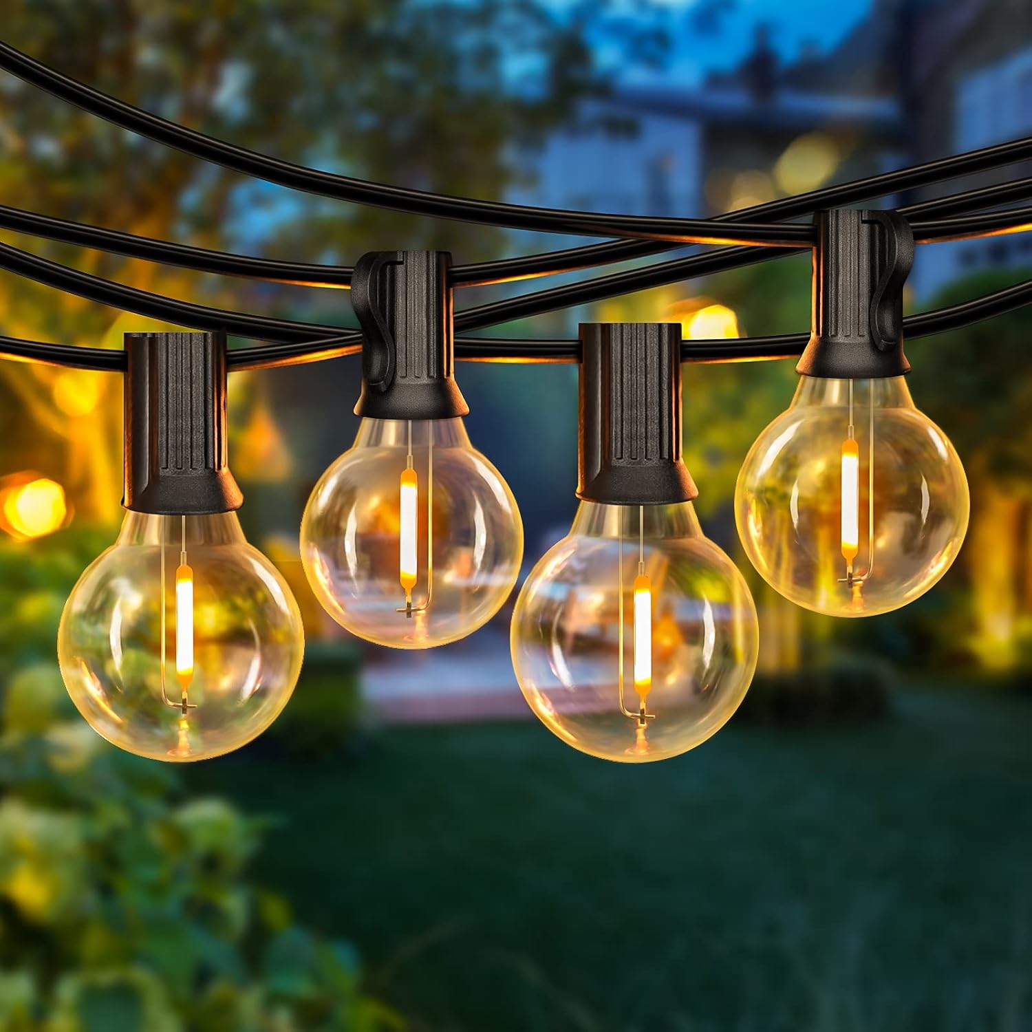 50FT LED G40 Globe String Lights for Outdoor and Indoor Use